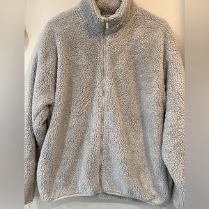 PINK Teddy Full Zip Jacket- Size Large. EUC